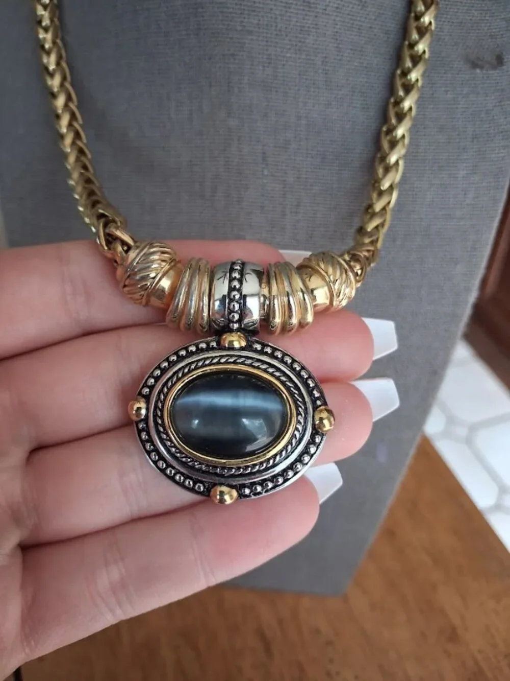 Unusual 16 inch Statement necklace
